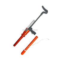 Équipement de sauvetage pour pompiers - Dispositif de lancer avec lanceur et crochet de corde, corde de sauvetage 3 mm x 100/120 m, poids assemblé 7,5 kg
