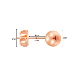 Boucles d'oreilles noires en acier inoxydable, bijoux de Piercing pour Cartilage et oreille pour femmes et hommes - Product Image 5