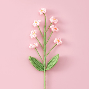 Rama de <span class=keywords><strong>flores</strong></span> Forget-Me-Not de 7 cabezas hecha a mano, ramo individual, Día del maestro, Navidad, Pascua, adorno, tienda de <span class=keywords><strong>flores</strong></span> podridas, terminado - Product Image 3