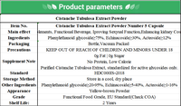 Capsules d'extrait de Cistanche Tubulosa 75% Phytoglycosides 30% Échinacoside 12% Acteoside Soutien de la Prostate Complément Autonome OEM