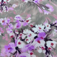 Tissu en rayonne 45S imprimé floral aquarelle coloré, 100 % viscose, léger, imprimé réactif, pour robes et chemises, vente en gros