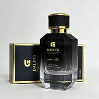 Flacon de parfum en verre de luxe personnalisé avec pulvérisateur à pompe, impression d'écran, logo personnalisé, design rectangulaire vide, 50 ml