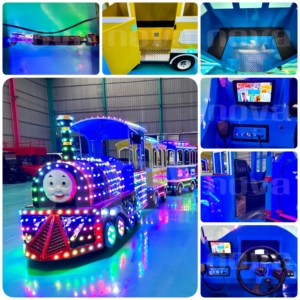 <span class=keywords><strong>Tren</strong></span> Eléctrico Sin Rieles Nova Rides, Atracción <span class=keywords><strong>de</strong></span> Diversión para Niños, Diseño Antiguo Estilo <span class=keywords><strong>Thomas</strong></span> - Product Image 4