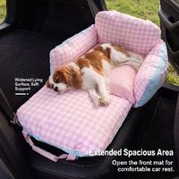 Coussin de siège auto pour animaux de compagnie, imperméable, amovible, transporteur de voyage pour chiens, canapé, siège auto de sécurité pour petits et moyens chiens et chats