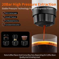 Machine à café portable, machine à expresso compacte pour les voyages, le bureau, la maison, la cuisine, la voiture, boisson du matin, cadeau, vente en gros