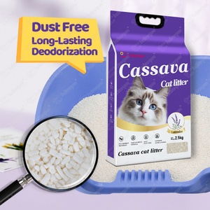 Gran Descuento al por Mayor: Arena Aglomerante de Yuca para Gatos con Logotipo Personalizado, Fácil de Recoger y Fuerte Desodorización - Product Image 1
