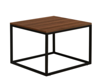 Table d'appoint moderne nordique meubles de maison Table basse creuse en bois de fer noir table d'appoint
