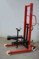 Chariot élévateur manuel hydraulique de 1 tonne pour la décharge de fûts d'huile, empileur multifonctionnel, type de pesage électronique en option