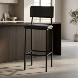 Best Seller High <b>Bar</b> <b>Stool</b> Top Hot Selling Black Powder Coated Metal Steel Frame Manufacturer and Exporter Nordic Chair - Product Image 3