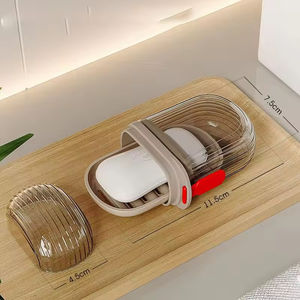 Jaboneras selladas portátiles <span class=keywords><strong>de</strong></span> viaje bandeja organizadora <span class=keywords><strong>de</strong></span> jabón impermeable caja <span class=keywords><strong>de</strong></span> almacenamiento <span class=keywords><strong>de</strong></span> jabón <span class=keywords><strong>de</strong></span> plástico <span class=keywords><strong>con</strong></span> tapa - Product Image 5