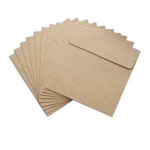 Sobres Cuadrados Retro de Papel Kraft Fresco de 10x10 cm para Cartas de Amor, Mini Sobres Pequeños de 10*10 para Tarjetas de Felicitación - Product Image 5