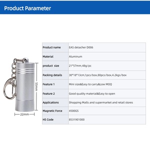 Rimuovi Etichette di Sicurezza Magnetico per Centri Commerciali e Negozi al Dettaglio, Smagnetizzatore EAS, Chiave Magnetica EAS - Product Image 2