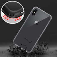 La nouvelle coque de téléphone transparente en TPU + verre trempé, résistante aux chocs et à l'eau, pour iPhone XS MAX XR 11, 2023