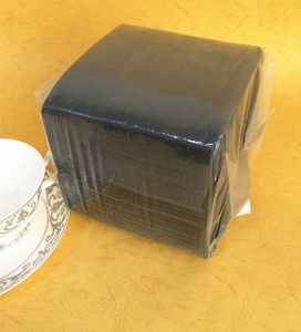 Khăn giấy ăn giấy nguyên chất cao cấp 23*23cm 25*25cm màu đen dùng cho nhà hàng, quán bar - Product Image 3