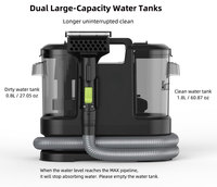 Nettoyeur portable autonettoyant Aircat pour tapis et tissus d'ameublement, idéal pour canapés et matelas