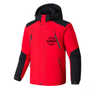 Custom Outdoor Fleece Jassen Winddichte Windjack Softshell Jas Heren Wandelkleding