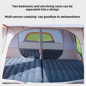 Tente de <span class=keywords><strong>camping</strong></span> extérieure, deux chambres, un salon, pour 5-8 <span class=keywords><strong>personnes</strong></span>, deux chambres, pour <span class=keywords><strong>10</strong></span> <span class=keywords><strong>personnes</strong></span>, grande, en tissu Oxford 210D, imperméable 3000 mm - Product Image 5