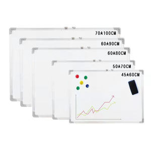 Pizarra Blanca Magnética de Borrado en Seco, Marco de Aluminio para Colgar en la Pared, Pizarra Blanca de Doble Cara - Product Image 3