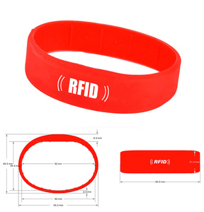 GSC 125khz 13.56mhz Waterproof Silicone NFC RFID Bracelet Wristband for Event/<b>Access</b> <b>Control</b> System - Product Image 5