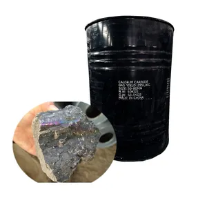 50kg / 100kg / 200kg Tambour Carbure de Calcium Taille 50-80mm
