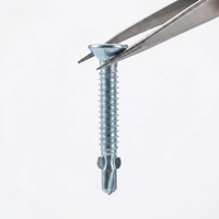 Breakaway Wing Drill Screw Carbon Steel Yellow Zinc Plated Phillips Countersunk Head SDS Fasteners for Steel Studs