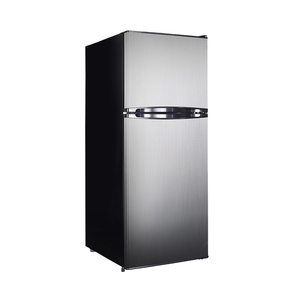 Flowers Frigo Stainless Steel Reversible Upright Two-Door Apartment Size Top-freezer Neveras <b>Refrigerators</b> Home Commercial - Product Image 1