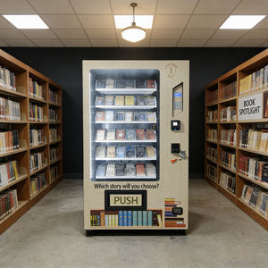 Distributeur automatique de magazines/livres VENDLIFE OEM/ODM, accès par pièces de monnaie/code QR/jeton pour bibliothèques et librairies de bandes dessinées - Product Image 2