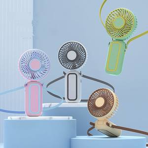 Ventilateur électrique portable USB rechargeable en plastique, à suspendre au cou, petit, à main, avec cordon, à vitesse unique, pour usage extérieur - Product Image 3