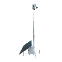 Torre de Vigilancia Solar YAHAM P4-eye con Conectividad 4G 5G, Controlador MPPT, Resistente al Agua IP66, Fácil Despliegue para Granjas y Ranchos