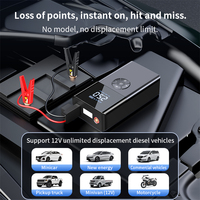 Démarreur de voiture 1000A avec compresseur d'air 150 PSI, gonfleur de pneus portable 12V, booster de batterie d'urgence, batterie externe