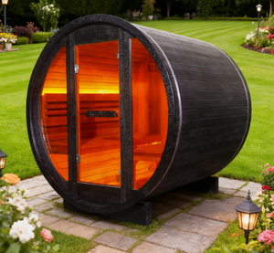 OEM/ODM Commercial Barrel Sauna High Quality Multi-Material Selection Outdoor Wooden Sauna Room Custom Size - Product Image 3