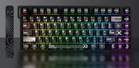 Clavier de jeu ergonomique Xinmeng Beat75 avec interrupteurs magnétiques à 75 %, fréquence de polling 8K, faible latence de 0,1 ms, mode musique ARGB