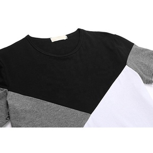 เสื้อยืดผ้าฝ้ายสำหรับผู้ชายทรงโอเวอร์ไซซ์ธรรมดาพิมพ์โลโก้ได้ตามต้องการ - Product Image 3