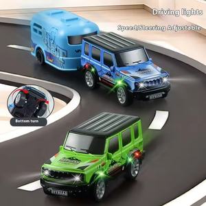 2.4G 1:64 alliage télécommande modèle de <span class=keywords><strong>voiture</strong></span> jouet double Mode App contrôle métal tout-terrain véhicule remorque Mini RC <span class=keywords><strong>voiture</strong></span> de course avec lumières - Product Image 4