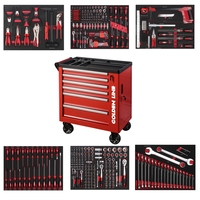 Armoire à outils à roulettes en fer durable à 6 tiroirs, certifiée ISO CE, roues verrouillables, personnalisable OBM OEM, outils à main, capacité de charge 450 kg
