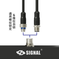 Connecteur circulaire étanche IP67 M12/M8/M5/M6/M9/M16/M23 4 broches D-Code pour câble Ethernet industriel