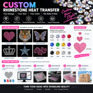 Feuille de transfert de <span class=keywords><strong>strass</strong></span> thermocollants pour vêtements et décoration DIY - Product Image 6