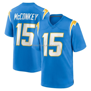 Vente en gros de maillots de football américain brodés <span class=keywords><strong>Los</strong></span> <span class=keywords><strong>Angeles</strong></span> Charger bleus # 10 Justin Herbert # 3 Derwin James Jr. Uniforme de football - Product Image 6