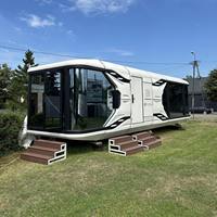 Capsule Spatiale Préfabriquée en Conteneur, Design Mobile Intelligent Démontable et Moderne, Hôtel Extérieur Personnalisé, Étanche et Respirant, Certifié CE