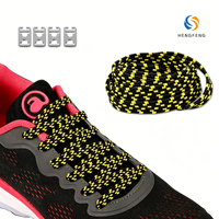 Lacets plats élastiques multicolores sans nœuds avec boucle de verrouillage métallique, lacets paresseux pour baskets, chaussures de course, enfants et adultes
