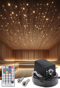 <span class=keywords><strong>Plafond</strong></span> Ciel Étoilé pour Sauna, Salle Sensorielle, Lumières <span class=keywords><strong>LED</strong></span> à Fibres Optiques, Matériau PMMA, RGBW, Étanche IP65 - Product Image 2