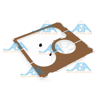 Yacht gonflable Drop Stitch Piscine flottante Mer Océan Plage Grande piscine gonflable profonde de Chine pour Yachts
