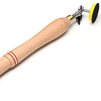 Ponceuse à bois portable, outil de ponçage avec disque de ponçage pour tour, outil de tournage du bois