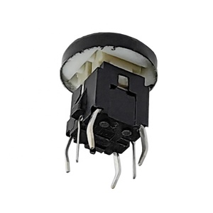 Professional manufacturer black round cover cap custom logo <strong>push</strong> <strong>buttons</strong> led display <strong>tact</strong> <strong>switch</strong> with &quot;power&quot; laser engraving - Product Image 5