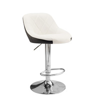 Tabourets de bar réglables en fer et cuir PU, pivotants, modernes, robustes, pour usage commercial, bar à domicile, salle à manger, cuisine, extérieur, hauteur de comptoir, résistants à l'eau