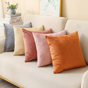 Best-seller châtaigne doux carré velours taie d'oreiller luxe <span class=keywords><strong>housse</strong></span> <span class=keywords><strong>de</strong></span> coussin pour canapé-lit voiture velours jeter taie d'oreiller - Product Image 1