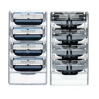 Cartouches de rechange pour rasoir Mach 3, lames triples en acier inoxydable pour le rasage, tête de rasage pour hommes, pour usage professionnel