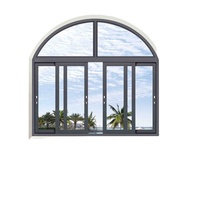 Eloyd Topbright Fenêtre coulissante en verre isolée moderne française Porte résidentielle en aluminium Fenêtres horizontales pour chambre à coucher pliante