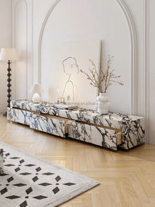 Ý calacatta Viola đá cẩm thạch <span class=keywords><strong>TV</strong></span> đứng bvlgaris đá cẩm thạch nội thất tủ <span class=keywords><strong>TV</strong></span> hiện đại bảng cho phòng khách <span class=keywords><strong>TV</strong></span> đứng thiết kế - Product Image 3