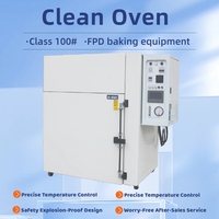 Oven Cleanroom Kelas 100 FED-STD-209E Baja Tahan Karat Digital PID TFT-LCD FPD Baking Bersertifikasi ISO Langsung dari Pabrik